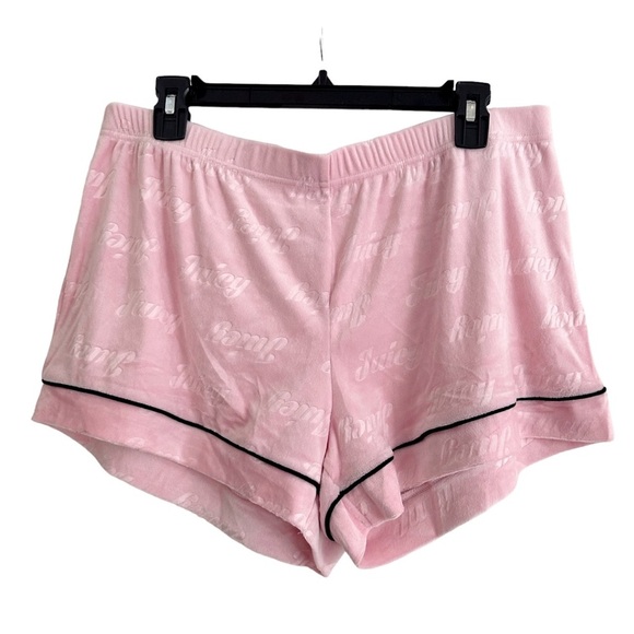 Juicy Couture Pink Sleep Shorts Large NWOT - Picture 1 of 4